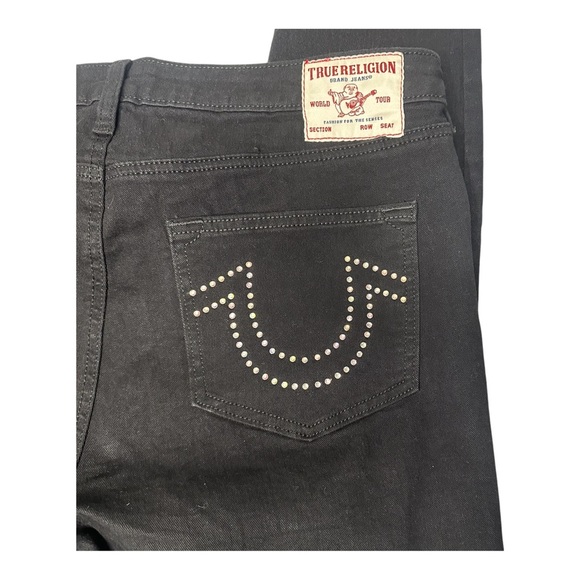 True Religion Jennie Crystal Mid Rise Skinny Jeans. Sz: 34 - Picture 3 of 11